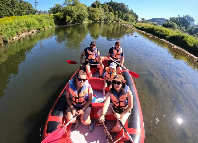 spływ pontonowy popradem czysta frajda rodzinny spływ